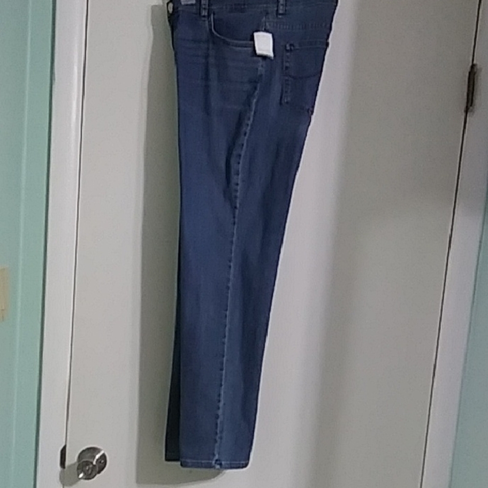 Women's Blue Jeans Lee Size 12 Short Straight Leg